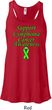 Support Lymphoma Cancer Ladies Flowy Racerback