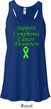 Support Lymphoma Cancer Ladies Flowy Racerback