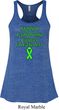 Support Lymphoma Cancer Ladies Flowy Racerback