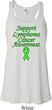 Support Lymphoma Cancer Ladies Flowy Racerback