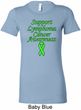 Support Lymphoma Cancer Ladies Longer Length Shirt