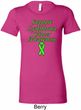 Support Lymphoma Cancer Ladies Longer Length Shirt