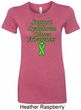 Support Lymphoma Cancer Ladies Longer Length Shirt