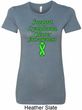 Support Lymphoma Cancer Ladies Longer Length Shirt