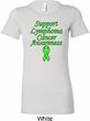 Support Lymphoma Cancer Ladies Longer Length Shirt