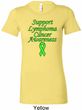 Support Lymphoma Cancer Ladies Longer Length Shirt