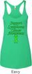 Support Lymphoma Cancer Ladies Tri Blend Racerback