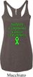 Support Lymphoma Cancer Ladies Tri Blend Racerback