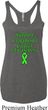 Support Lymphoma Cancer Ladies Tri Blend Racerback