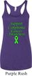 Support Lymphoma Cancer Ladies Tri Blend Racerback