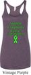 Support Lymphoma Cancer Ladies Tri Blend Racerback