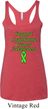 Support Lymphoma Cancer Ladies Tri Blend Racerback