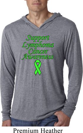 Support Lymphoma Cancer Lightweight Hoodie Tee
