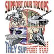 Support Our Troops T-Shirt - They Support You! Military Tee
