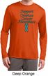 Support Ovarian Cancer Awareness Dry Wicking Long Sleeve