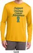 Support Ovarian Cancer Awareness Dry Wicking Long Sleeve