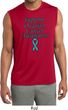 Support Ovarian Cancer Awareness Dry Wicking Sleeveless Shirt
