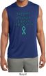Support Ovarian Cancer Awareness Dry Wicking Sleeveless Shirt