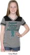 Support Ovarian Cancer Awareness Girls Football Tee