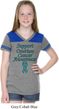 Support Ovarian Cancer Awareness Girls Football Tee