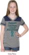 Support Ovarian Cancer Awareness Girls Football Tee