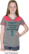 Support Ovarian Cancer Awareness Girls Football Tee