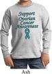 Support Ovarian Cancer Awareness Kids Long Sleeve