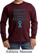 Support Ovarian Cancer Awareness Kids Long Sleeve
