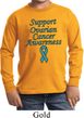 Support Ovarian Cancer Awareness Kids Long Sleeve