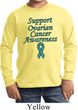 Support Ovarian Cancer Awareness Kids Long Sleeve