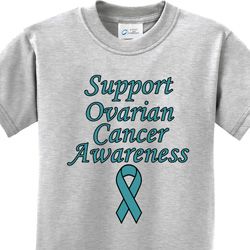 Support Ovarian Cancer Awareness Kids Shirts