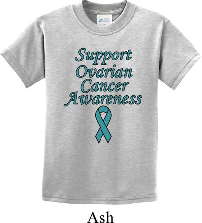 Support Ovarian Cancer Awareness Kids T-shirt