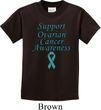 Support Ovarian Cancer Awareness Kids T-shirt