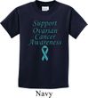 Support Ovarian Cancer Awareness Kids T-shirt