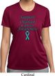 Support Ovarian Cancer Awareness Ladies Dry Wicking T-shirt