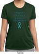 Support Ovarian Cancer Awareness Ladies Dry Wicking T-shirt