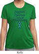 Support Ovarian Cancer Awareness Ladies Dry Wicking T-shirt