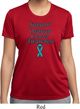 Support Ovarian Cancer Awareness Ladies Dry Wicking T-shirt