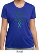 Support Ovarian Cancer Awareness Ladies Dry Wicking T-shirt