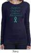 Support Ovarian Cancer Awareness Ladies Long Sleeve