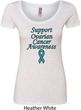 Support Ovarian Cancer Awareness Ladies Scoop Neck