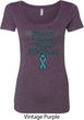 Support Ovarian Cancer Awareness Ladies Scoop Neck