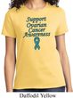 Support Ovarian Cancer Awareness Ladies T-shirt