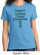 Support Ovarian Cancer Awareness Ladies T-shirt