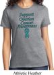 Support Ovarian Cancer Awareness Ladies T-shirt