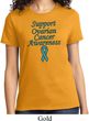 Support Ovarian Cancer Awareness Ladies T-shirt
