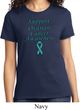 Support Ovarian Cancer Awareness Ladies T-shirt