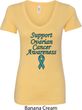 Support Ovarian Cancer Awareness Ladies V-Neck