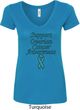 Support Ovarian Cancer Awareness Ladies V-Neck