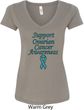 Support Ovarian Cancer Awareness Ladies V-Neck